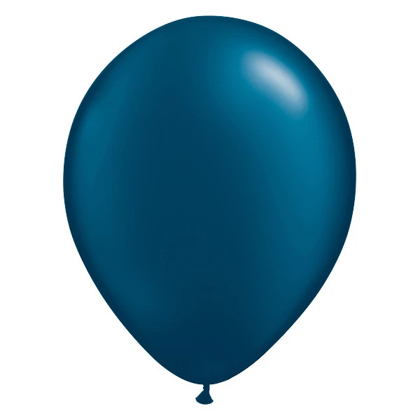 Ballon metallic Midnight Blue 28 cm - 10 Stuks
