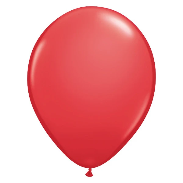 Ballon standaard Red 28 cm - 10 Stuks