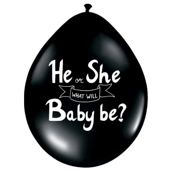 Gender Reveal - He Or She? Kopdruk ballonnen 41cm