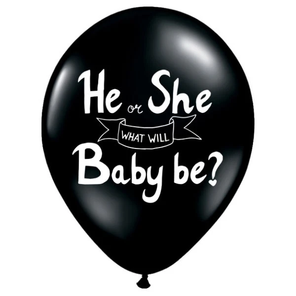 Gender Reveal -  He Or She? Heliumdruk ballonnen 41cm