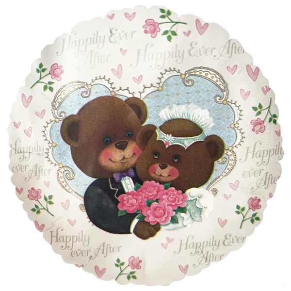 18 Inch (44 cm) Anagram Happily Ever After Bears folie ballon