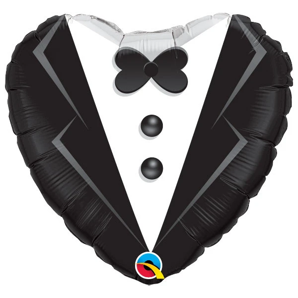 45cm (46 cm) Qualatex Wedding Tuxedo folie ballon