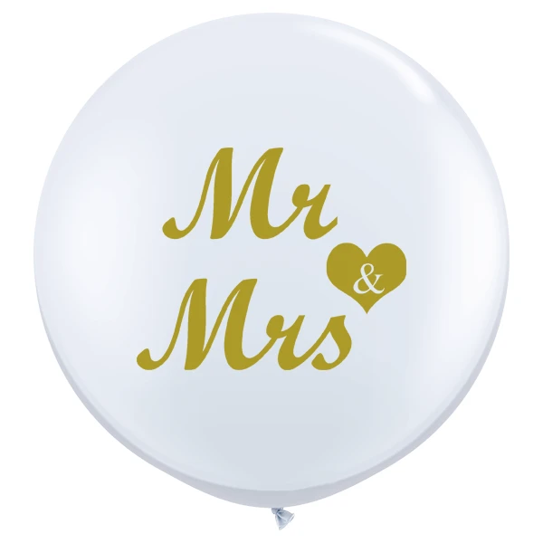 92cm (90 cm) De Ballonnerie Mr. & Mrs. latex ballonnen