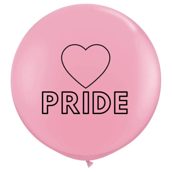 Pride Heart latex ballonnen - 90cm
