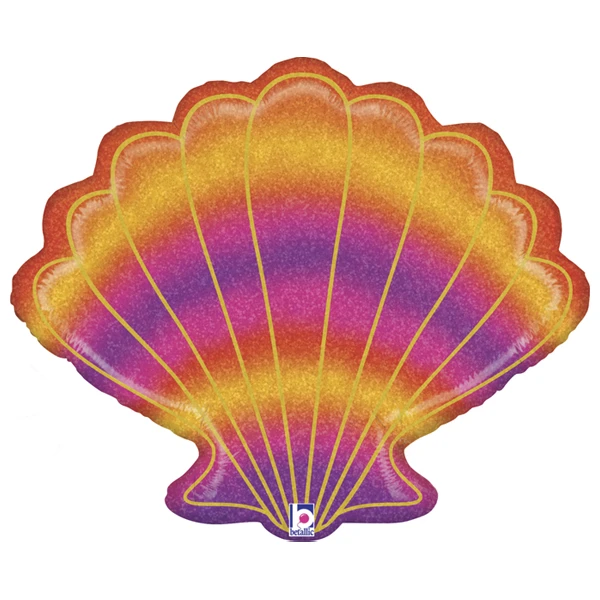 30 inch (76 cm) Grabo Glitter Seashell folie ballon