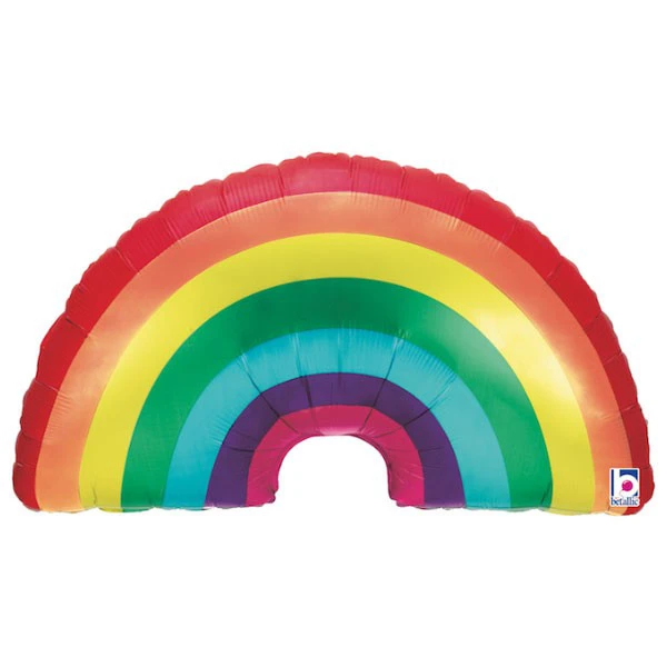 Rainbow folieballon - 91cm