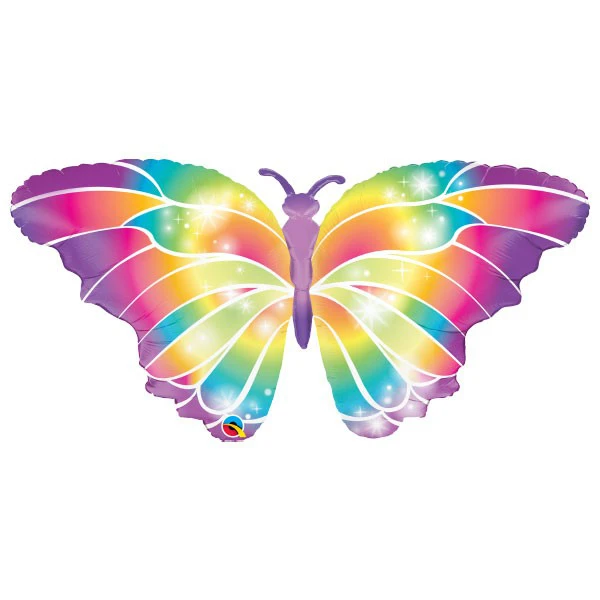 44 Inch (111 cm) Qualatex Luminous Butterfly folie ballon