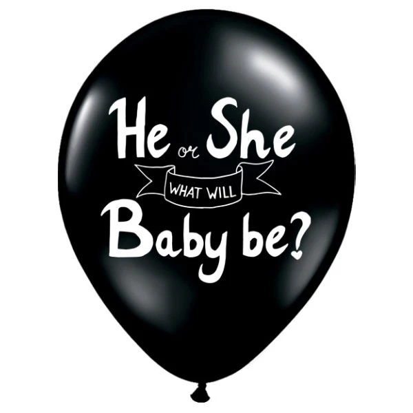 Gender Reveal - He Or She? latex ballonnen 28cm