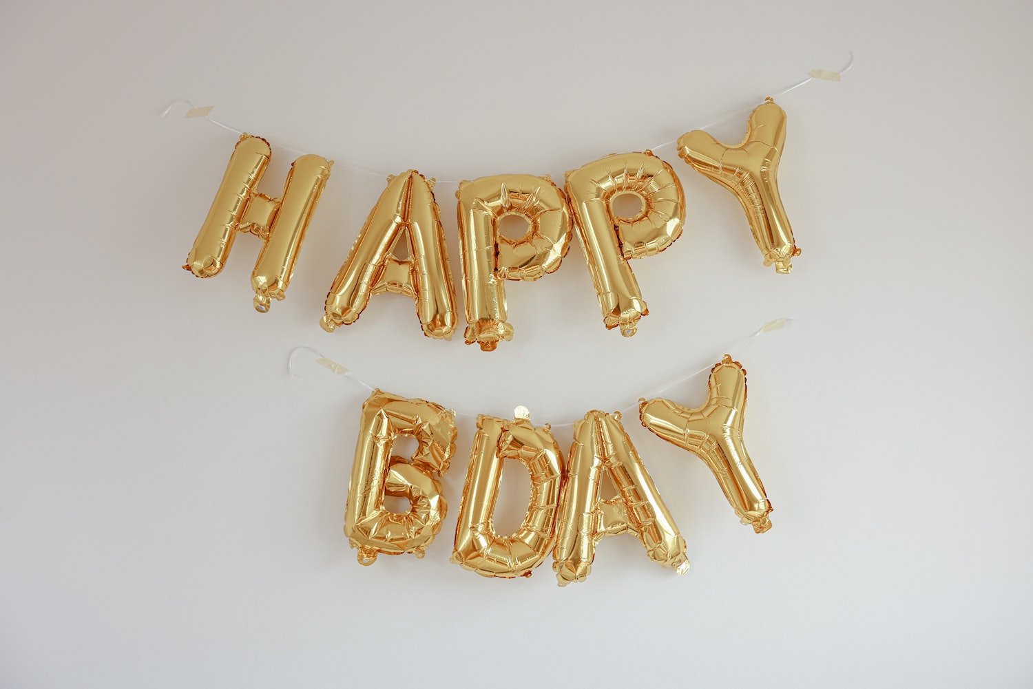 Gouden ballonnen Happy Birthday