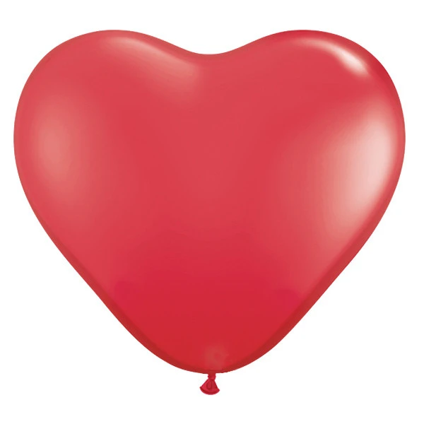 15cm (15 cm) Qualatex heart standaard Red latex ballonnen