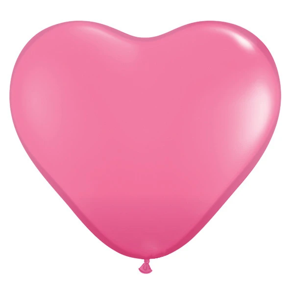 15cm (15 cm) Qualatex heart standaard Rose latex ballonnen
