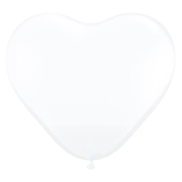 15cm (15 cm) Qualatex heart transparant Diamond Clear latex ballonnen