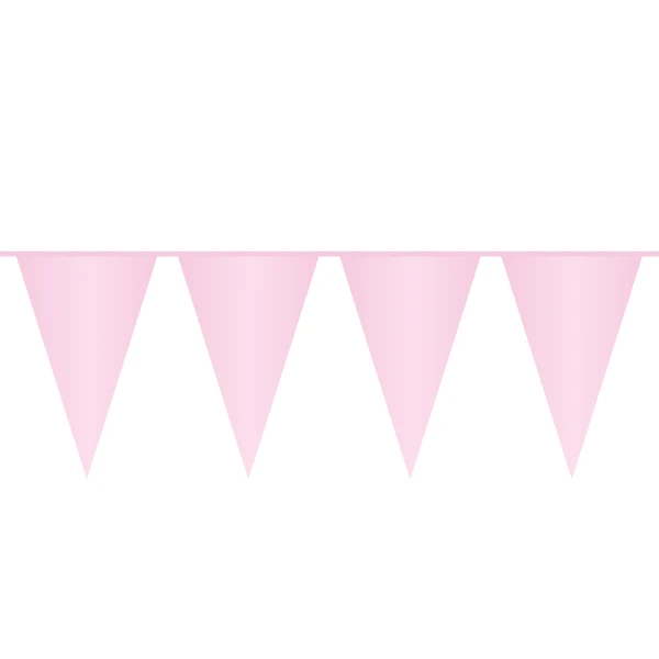 Vlaggenlijn Baby Roze 10 meter